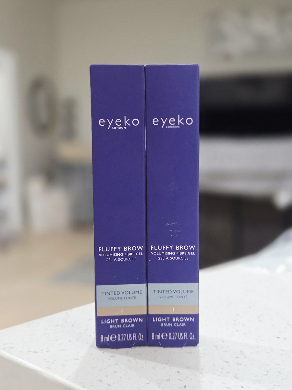 Eyeko Fluffy Brow Volumising Fibre Gel - Light Brown X2